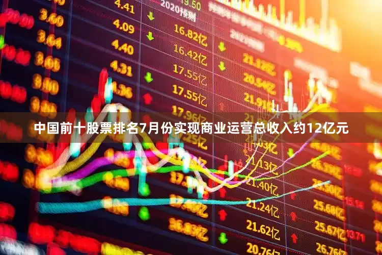 中国前十股票排名7月份实现商业运营总收入约12亿元